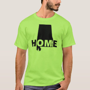 Alabama Hemmet Borta Från Stat T-Shirt Tees