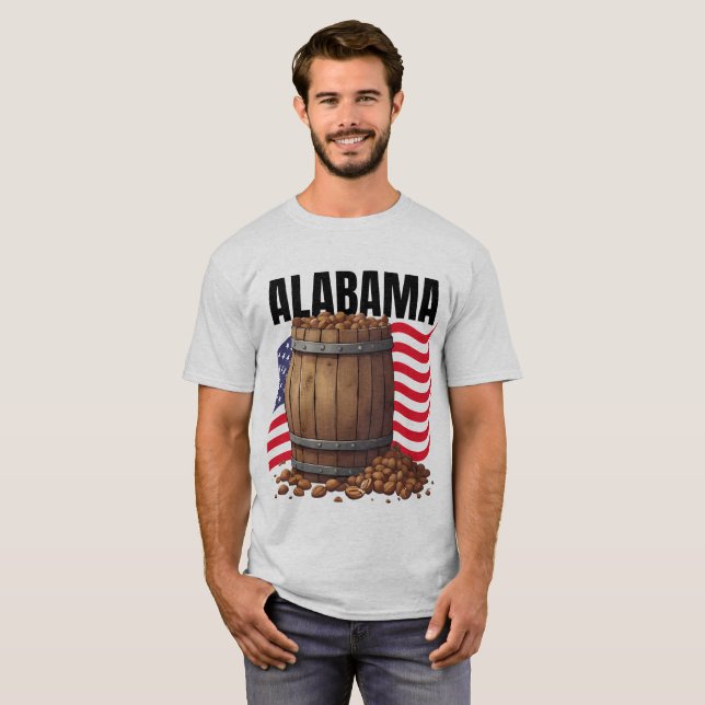 Alabama Herr T-Shirt (Hel framsida)