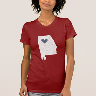 Alabama hjärtaskjorta (vit) - anpassade! t-shirt