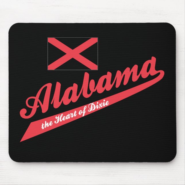 Alabama Hjärtat av Dixie! Musmatta (Framsidan)
