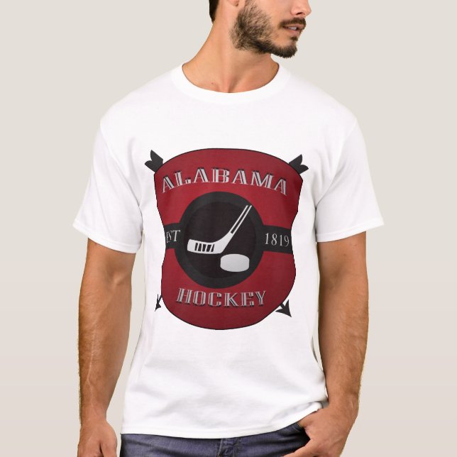 Alabama hockey skyddar logotypen tee (Framsida)