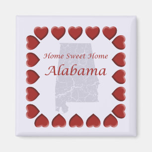 Alabama Home Sweet Home Home Magnet