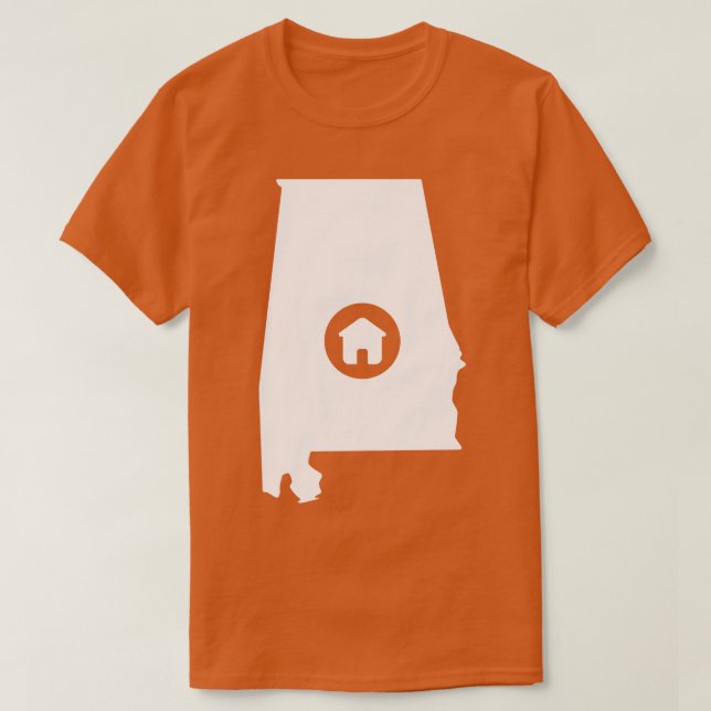 Alabama Home TShirt T Shirt (Design framsida)