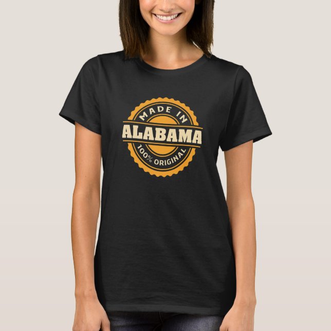 Alabama Hometown T Shirt (Framsida)