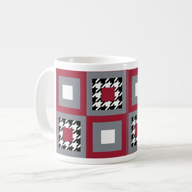 Alabama Houndstooth Kaffemugg (Framsida vänster)
