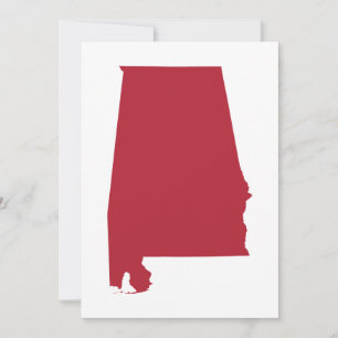 Alabama i rött inbjudningar