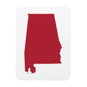 Alabama i rött magnet