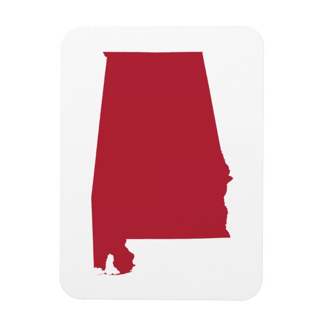 Alabama i rött magnet (Vertikal)