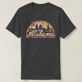 Alabama i vintage stil t shirt
