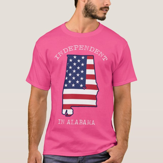Alabama Independence day 4:e juli Shirt T (Framsida)
