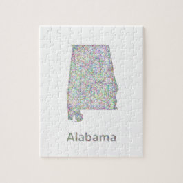 Alabama karta pussel
