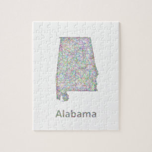 Alabama karta pussel
