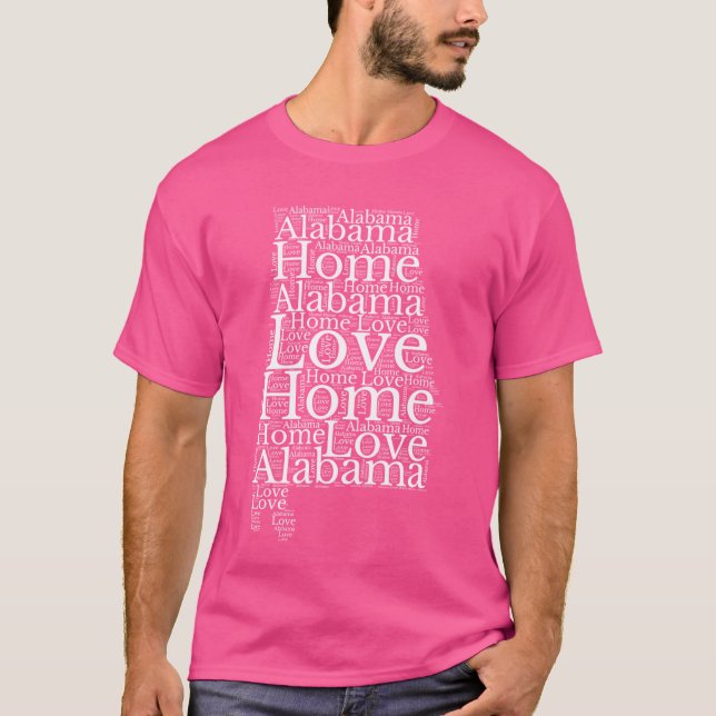 Alabama karta t shirt (Framsida)