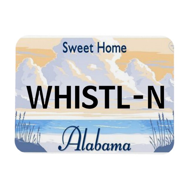 Alabama License Plate Magnet (Horisontell)