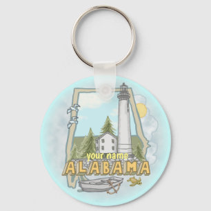 Alabama Lighthouse-nyckelkedja Nyckelring