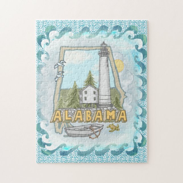Alabama Lighthouse Pussel (Vertikal)