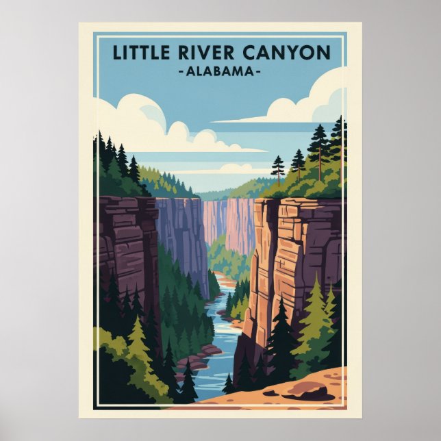 Alabama Little River Canyon V01 Poster (Framsidan)