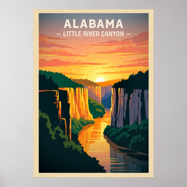Alabama Little River Canyon V02 Poster (Framsidan)