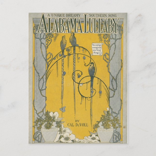Alabama Lullaby Postcard Vykort (Framsida)