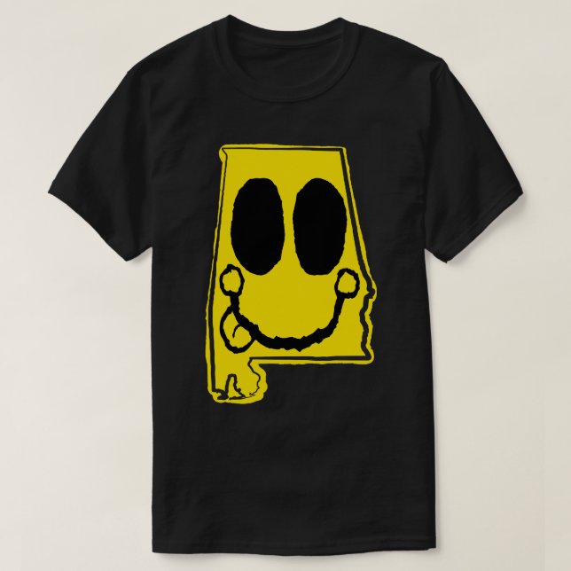 Alabama Lycklig Ansikte med tunga utstickande T Shirt (Design framsida)