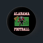 Alabama Mascot som flyger med fotbollen Knapp<br><div class="desc">Alabama Mascot som flyger med fotbollen</div>