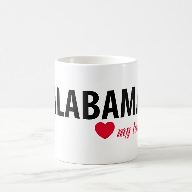 Alabama min kärlek kaffemugg (Center)