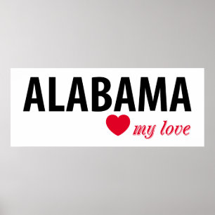 Alabama min kärlek poster