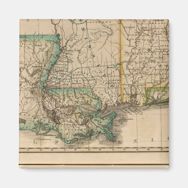 Alabama, Mississippi, Louisiana Magnet (Framsidan)