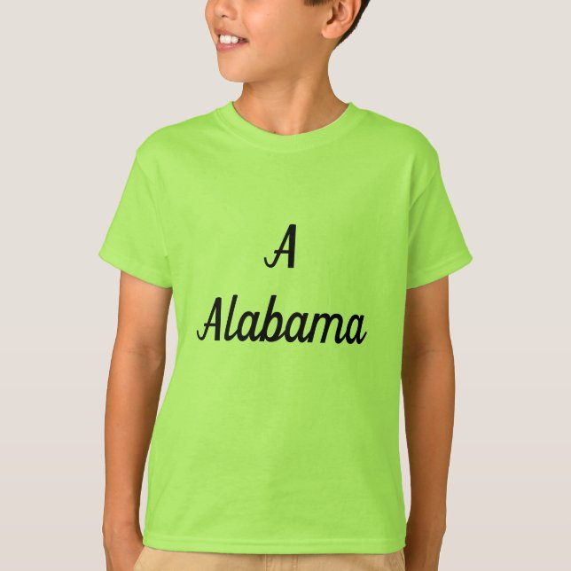 Alabama Monogram T Shirt (Framsida)