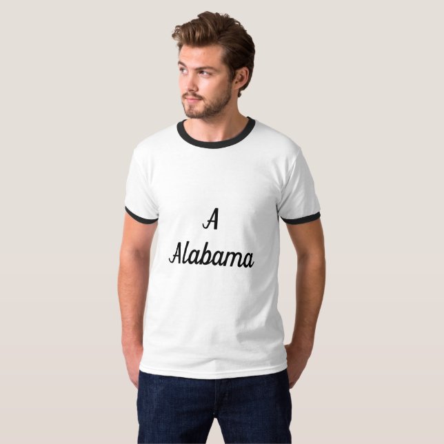Alabama monogram t shirt (Hel framsida)