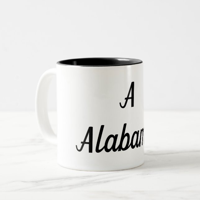Alabama Monogram Två-Tonad Mugg (Framsida vänster)