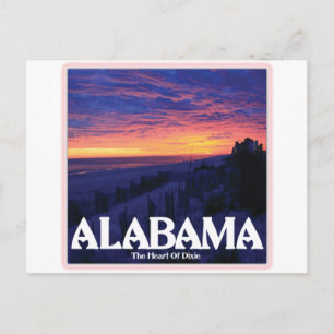 Alabama Mörk Sunset Vykort