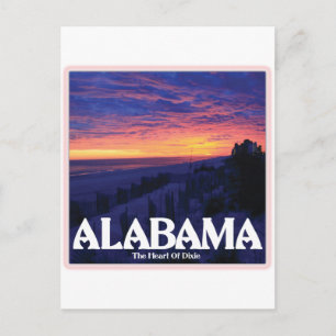 Alabama Mörk Sunset Vykort