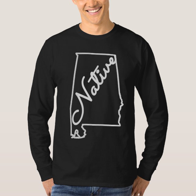 Alabama Native T Shirt (Framsida)