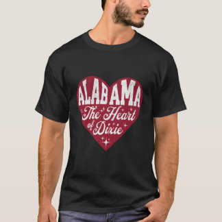 Alabama och Dixie Alabama för T Shirt