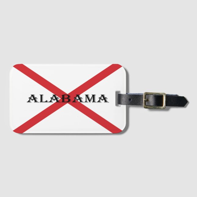 Alabama och Flagga bc ltcnt Bagagebricka (Framsida horisontal)