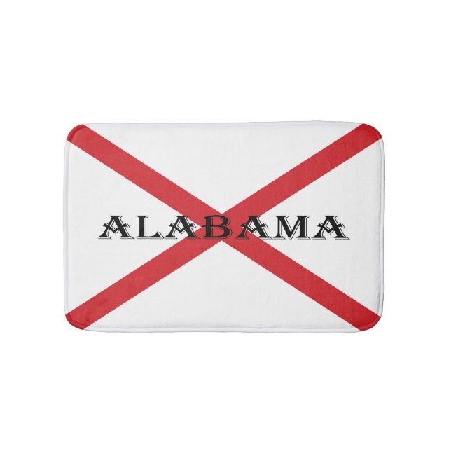 Alabama och Flagga bmt Badrumsmatta (Framsidan)