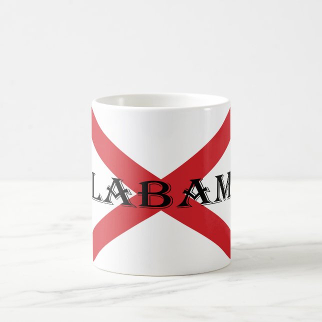 Alabama och Flagga Kaffemugg (Center)