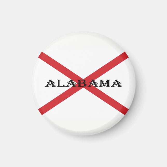 Alabama och Flagga macn Magnet (Framsidan)