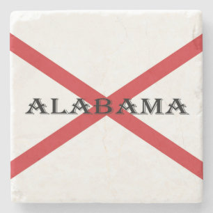 Alabama och Flagga Stone Underlägg cn