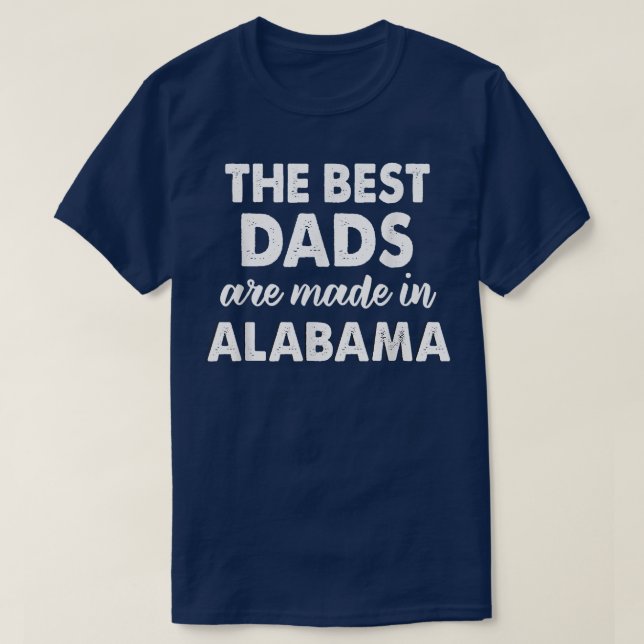 Alabama Pappa Fars dag Gift Southern Pride  T Shirt (Design framsida)