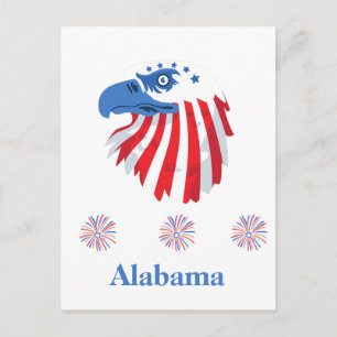 Alabama Patriotisk Vykort
