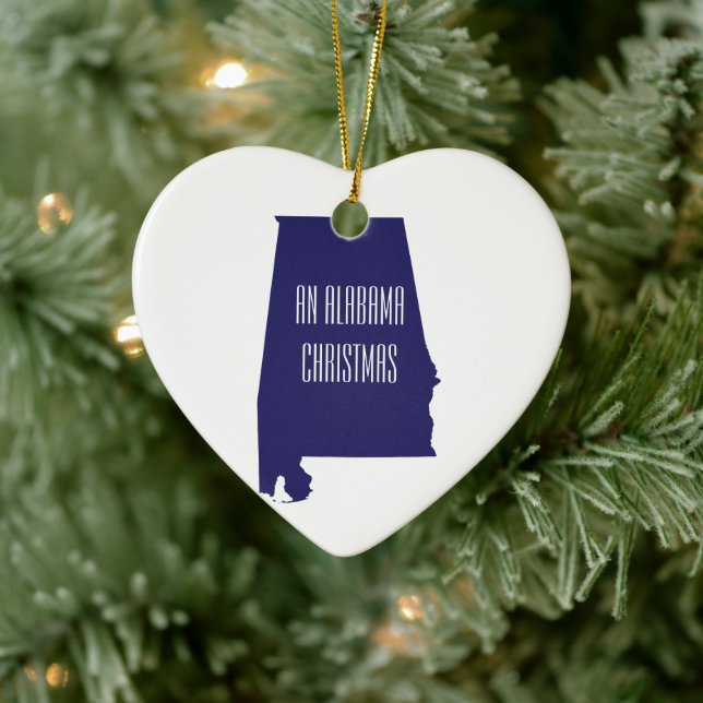 Alabama Personlig State jul Ornament (Träd)