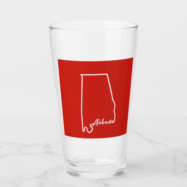 Alabama Pint Glass Glaskopp (Framsida)