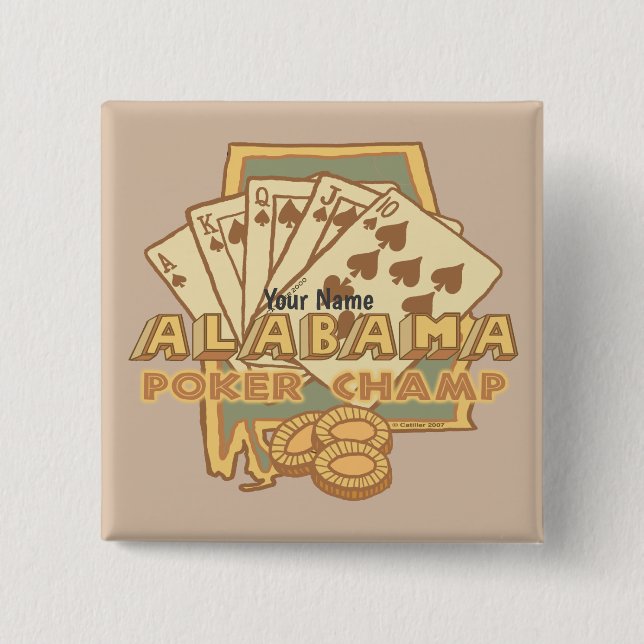 Alabama Poker Knapp (Framsida)