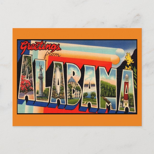 Alabama Postcard Vykort (Framsida)