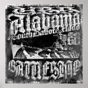 Alabama Poster i battleshöft