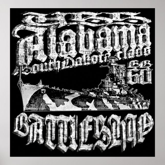 Alabama Poster i battleshöft (Framsidan)