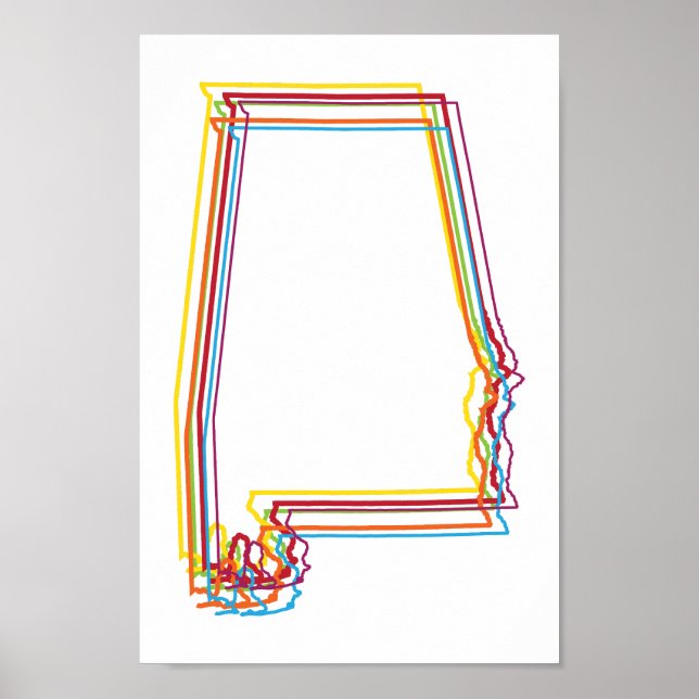 alabama-pride oskärpa poster (Framsidan)