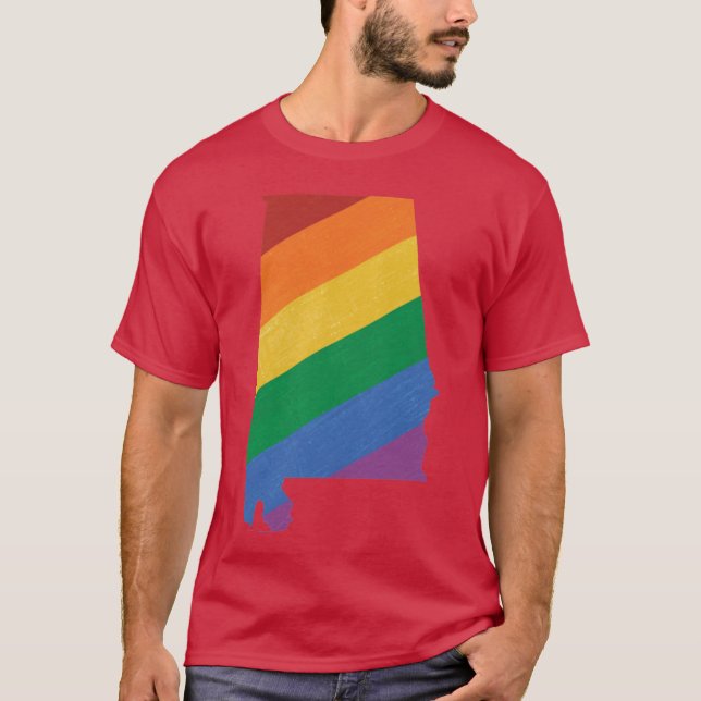 Alabama Pride Överstorlek T Shirt (Framsida)